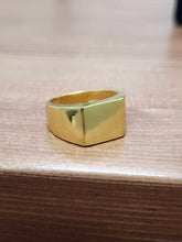 Chunky Gold Signet Ring, 23 K gold