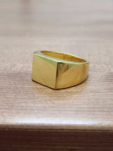 Chunky Gold Signet Ring, 23 K gold