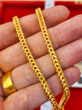 Italian design Franco Style Chain, 23k Gold