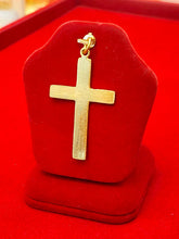 Simple Gold Cross Pendant, 23 K Gold