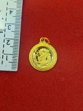 Stylish Dragon Pendant 23 K Gold