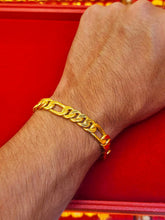 23K Gold Figaro Bracelet - High-Purity British Jewelry