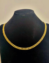 Miami Cuban Gold Chain Necklace 24 K gold
