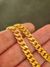 Miami Cuban Gold Chain Necklace 24 K gold