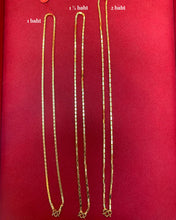 23K Gold Bar Link Chain - British Jewelry