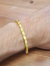 The Sovereign Bar Link Bracelet: 23 Karat Solid Gold