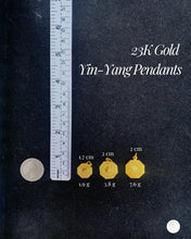 23K Pure Gold Ying Yang Harmony Pendant