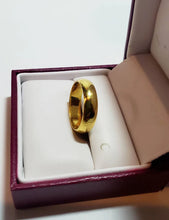 23K Gold Round Wedding Ring – British Jewelry