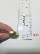 23K Gold Round Wedding Ring – British Jewelry