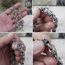 Sterling Silver Cross Link Handcrafted Bracelet