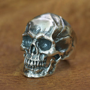 Sterling Silver Fully Detailed Skull Ring  US Size 7~15