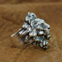 Chunky Sterling Silver King Lion's Mane Ring