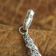 Sterling Silver Torsional Column Cross Necklace Chain Pendant