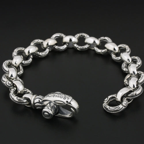 Sterling Silver Eagle Chain Bracelet