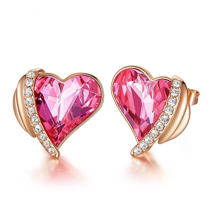 Kiss Valentines Earrings with choice of Swarovski Birthstone – Blackberry  Designs Jewelry