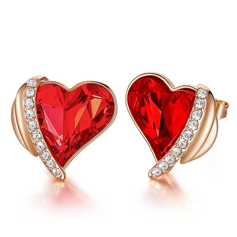 Kiss Valentines Earrings with choice of Swarovski Birthstone – Blackberry  Designs Jewelry